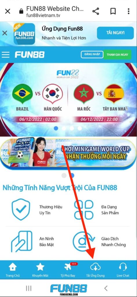 Bấm tải ứng dụng 