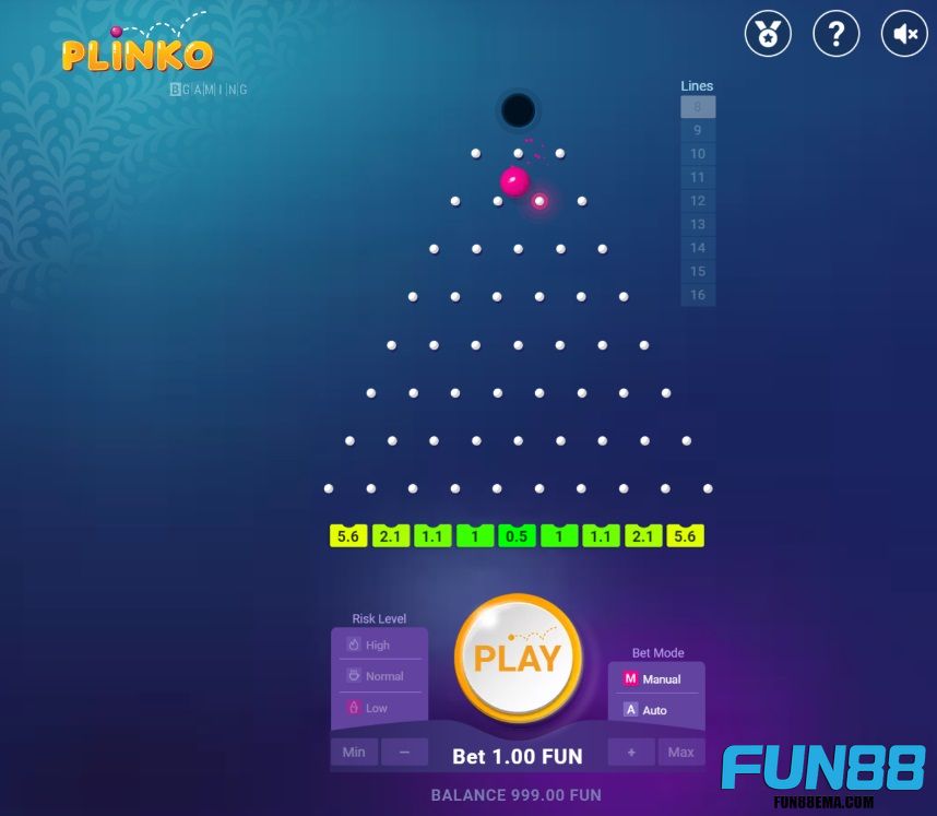 Nắm rõ quy tắc cược Plinko