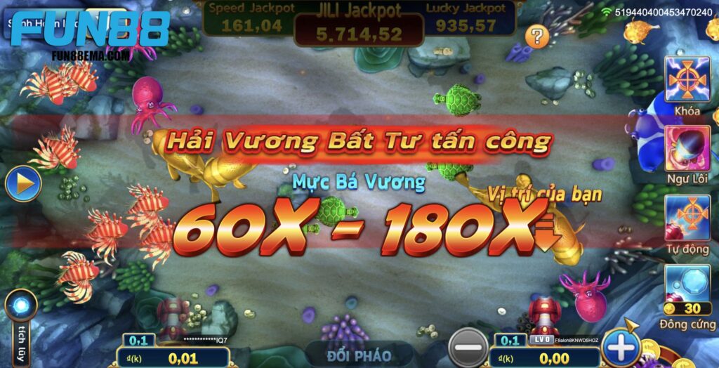 Người chơi bắn cá Jackpot có cơ hội nhận thưởng hậu hĩnh qua chương trình thưởng thêm